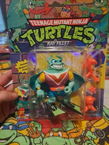 1990 TMNT Playmates Teenage Mutant Ninja Turtles Ray Fillet Action Figure
