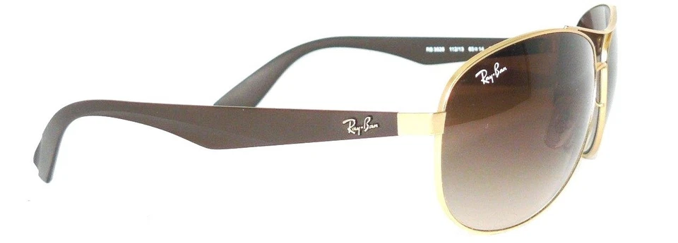 OCCHIALI DA SOLE RAY BAN ORO MARRONE RB 3526 112/13 LEGGERI 3386 OCCHIALI 3025 PILOT - Immagine 2 di 4