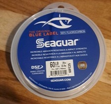 Seaguar Blue Label 60 lb Clear 100 Fluorocarbon Fishing Leader 25 yds