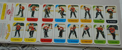 Post Cereal Panel Hockey Cards 1982-83 Team Philadelphia Flyers NHL