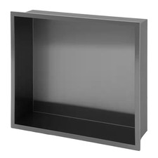 13 In. W X 15 In. H X 3.94 In. D Stainless Steel Shower Niche in Brushed Nickel