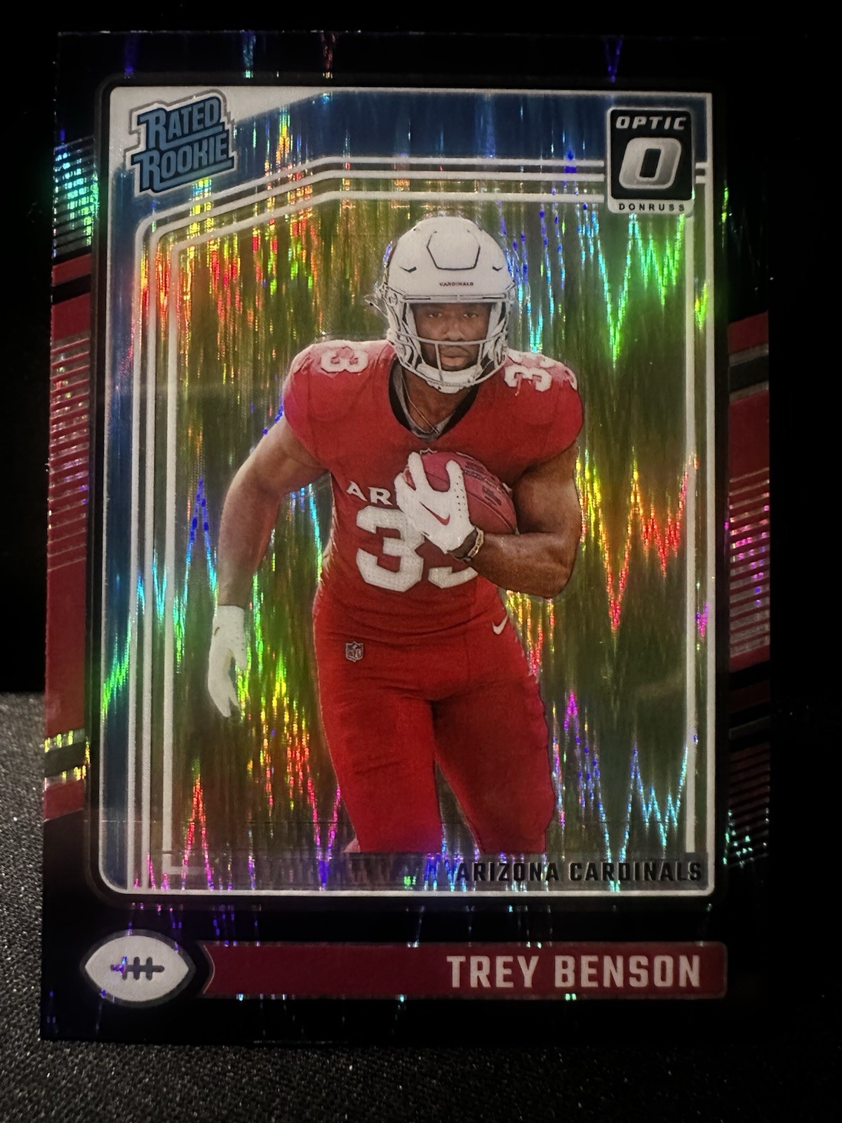 2024 Panini Donruss Optic - Rated Rookie Trey Benson #293 Purple Shock Prizm...