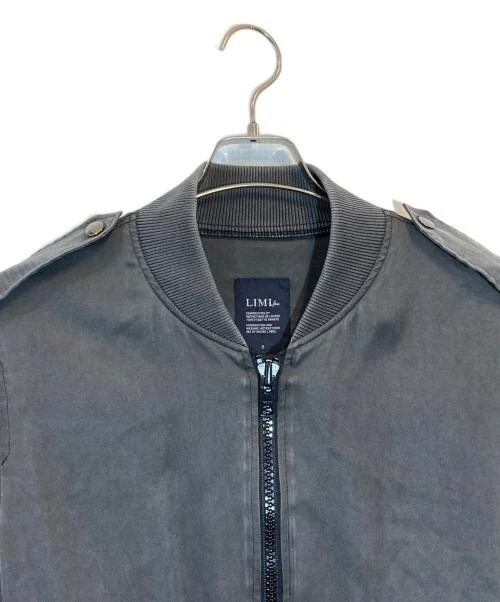Blusa corta LIMI feu MA-1 gris LR-J20-906 Foto 4 de 4