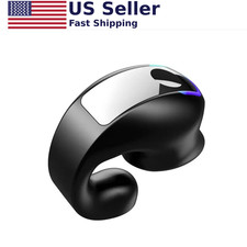 Wireless Bluetooth Bone Conduction Earphone Clip-On TWS Headset Noise Cancelling