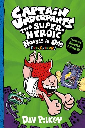 Captain Underpants Two SuperHeroic Novels in One Full by Dav Pilkey PAPERBACK - Image 3