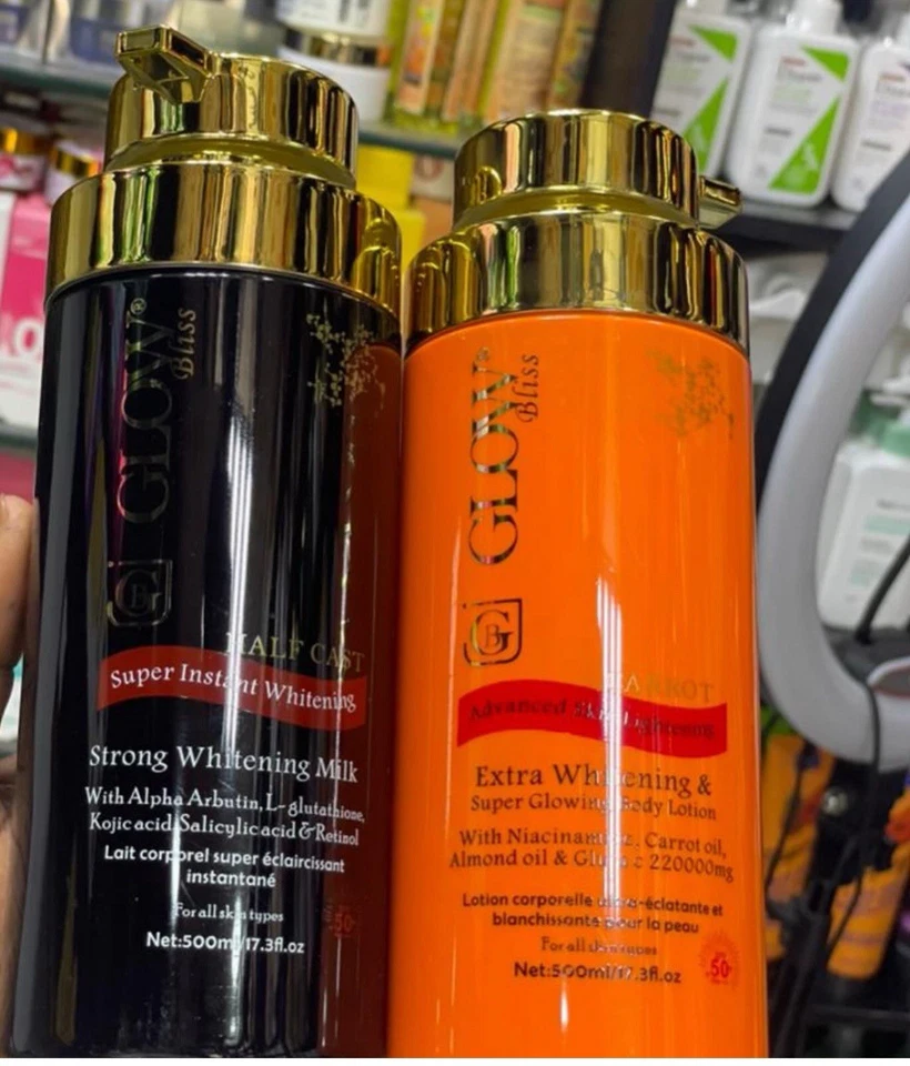 Glow Bliss Super Whitening Body Milk Half C Lotion, Black X1 500ml 👌Ships fast! - Image 2 of 4