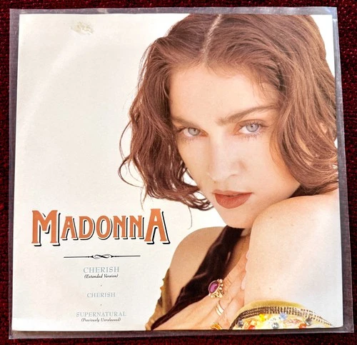 MADONNA CHERISH 12" RECORD LIKE A PRAYER SUPERNATURAL EU PROMO SINGLE REMIX 1989