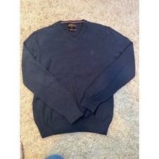 Ben Sherman navy v  neck sweater size S signature preppy golfcore