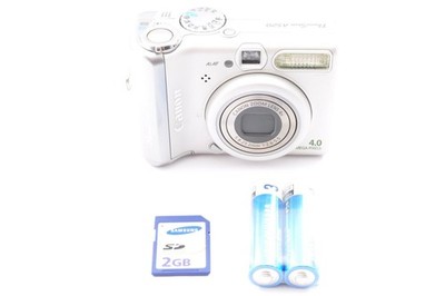 Canon PowerShot A520 Digital Camera Silver Compact Tested Great