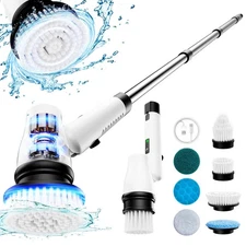 GiveBest Electric Spin Scrubber, Cordless Shower Scrubber, 7 Replacement Head