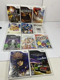 Nintendo Wii Games Lot Of 11 Family Game Night Bundle &ndash; Kid Friendly Resealed