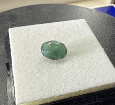 3.25Ct. Zambian Commercial Green Emerald Oval Faceted 100 Natural Untreated 