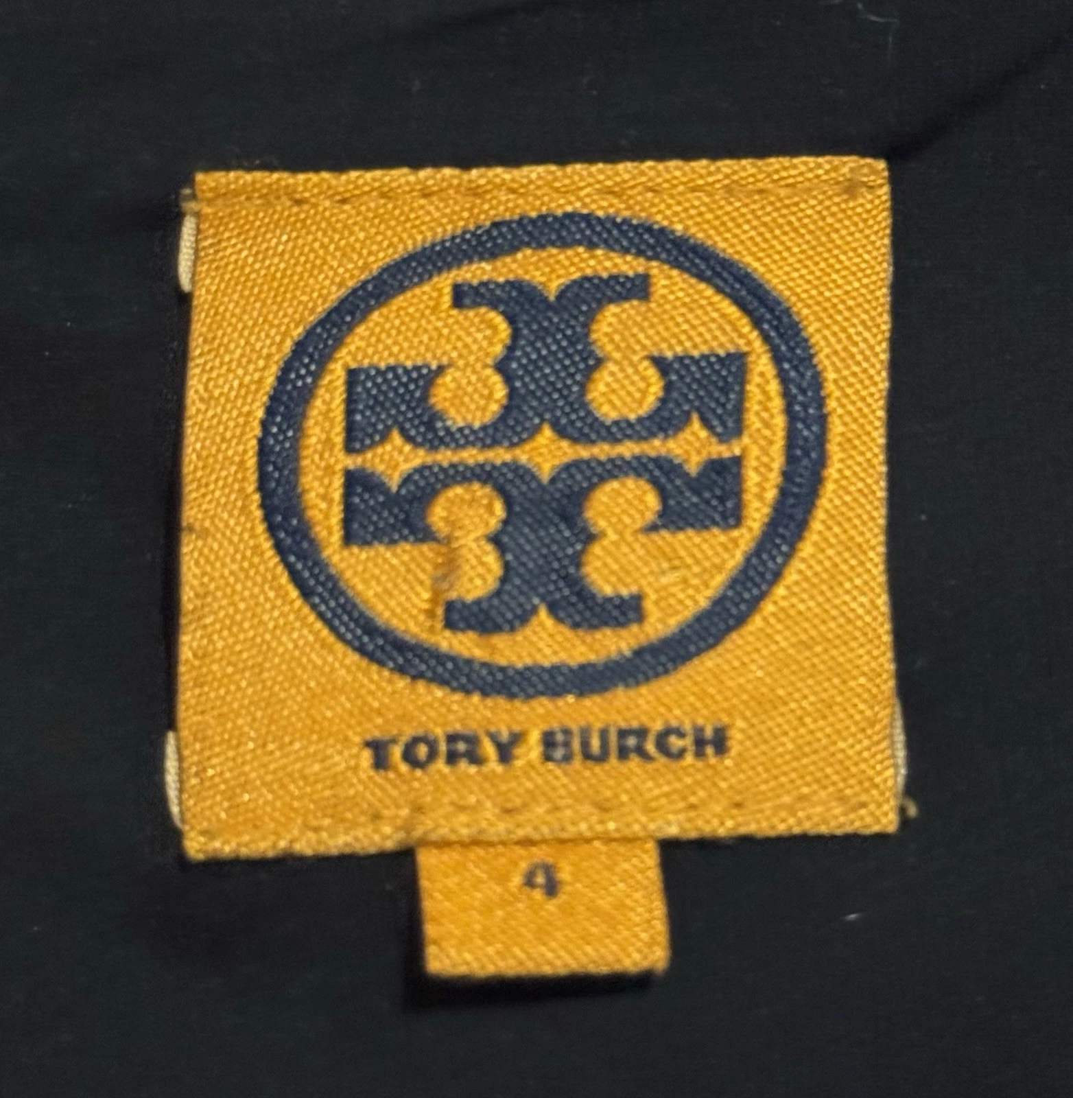 Abito tubino donna Tory Burch blu navy senza maniche con zip posteriore taglia 4 us intime ottimeioni cond