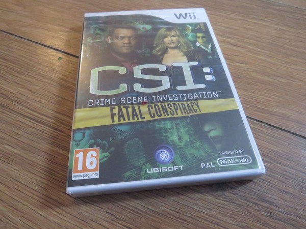 Crime Scene Investigation Fatal Conspiracy - Nintendo Wii Pal Neu Versiegelt-image