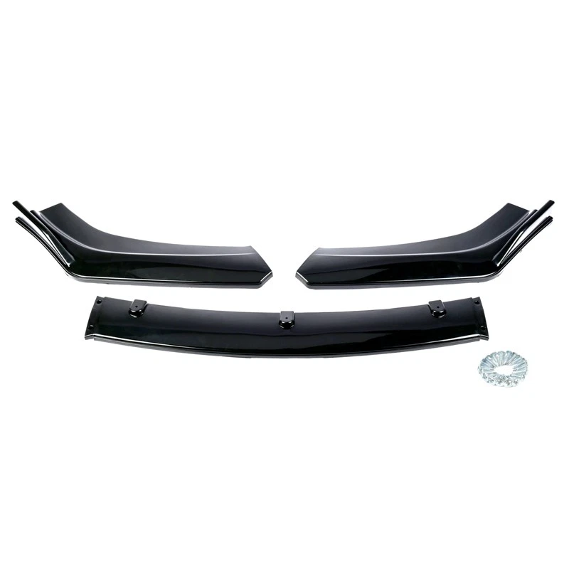 For Jaguar S-Type X-Type Gloss Black Front Bumper Chin Lip Spoiler Splitter Kit - image 4 of 4