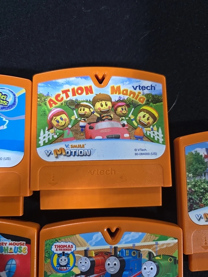 LOT 5 VTECH VSMILE VMOTION GAMES USB Thomas Train Action Mania Wild Waves Mickey - Image 3 of 4