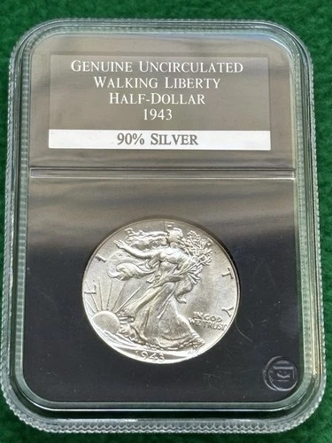 1943 Walking Liberty Half Dollar - PCS Slabbed Genuine Uncirculated 👀!!