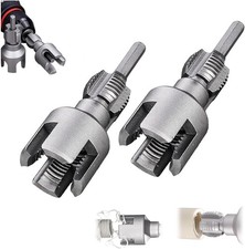 2PC 1/2'' 3/4'' Water Pipe Integrated Internal  External Pipe Threading Tool,US