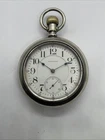 Waltham 21J Adjusted Crescent St.  18s Antique 1901 Railroad Pocket Watch Runs