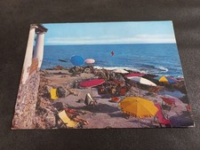 Cartolina SAN FELICE CIRCEO Latina PUNTA ROSSA SCOGLIERA SUL MARE - VG 1966 FG