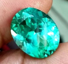 A+ 5.45 Natural Flawless Green Emerald Oval Ct Ceylon Loose Certified Gemstone