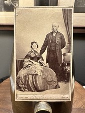 JW EDMANS & Wife by BLACK BOSTON Rare Prev Unknown CDV Massachusetts Congressman