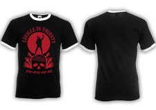 Lucille is Thirsty M3 Ringer Shirt TWD,EENY MEENY MINY MOE,Negan,Dixon,Kult