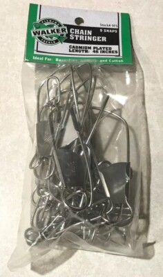 Chain Stringer 9 Snaps Swivel Fishing LIVE Catch JOHNY WALKER 46  Length NEW 9FS