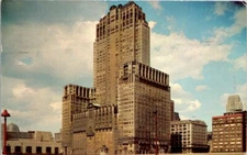 Postcard The Civic Opera Bldg Chicago Illinois 1953