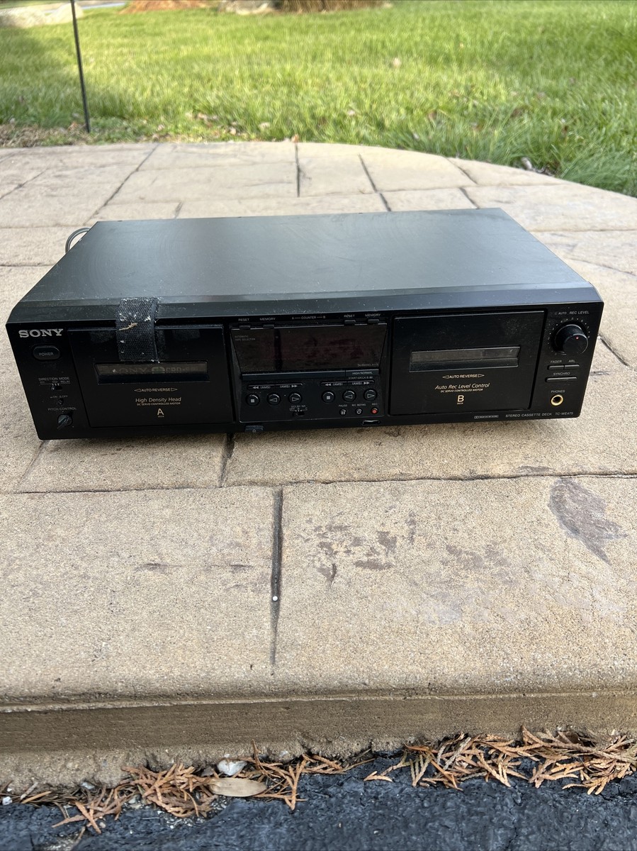 Sony TC-WE475 Dolby BC NR HX Pro Double Deck Tape Cassette Sony TC-WE475 Dolby BC NR HX Pro Double Deck Tape Cassette