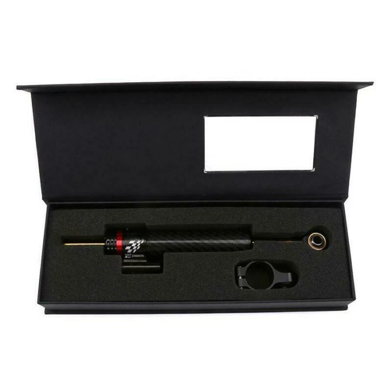 Carbon Fiber Motorcycle Steering Damper Stabilizer for Honda Yamaha Suzuki BMW - Image 2 of 4