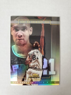 2003-04 TIM DUNCAN FLEER SHOWCASE LEGACY COLLECTION SP PARALLEL #114/125! HOF!
