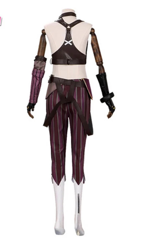 LoL Jinx Cosplay Costume LoL Arcane Jinx Cosplay Uniform Outfits Halloween - Изображение 4 из 4