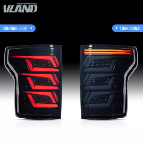 2015-2020 For Ford F150 Black Sequential Full LED Brake Tail Lights Pair - Bild 5 von 16
