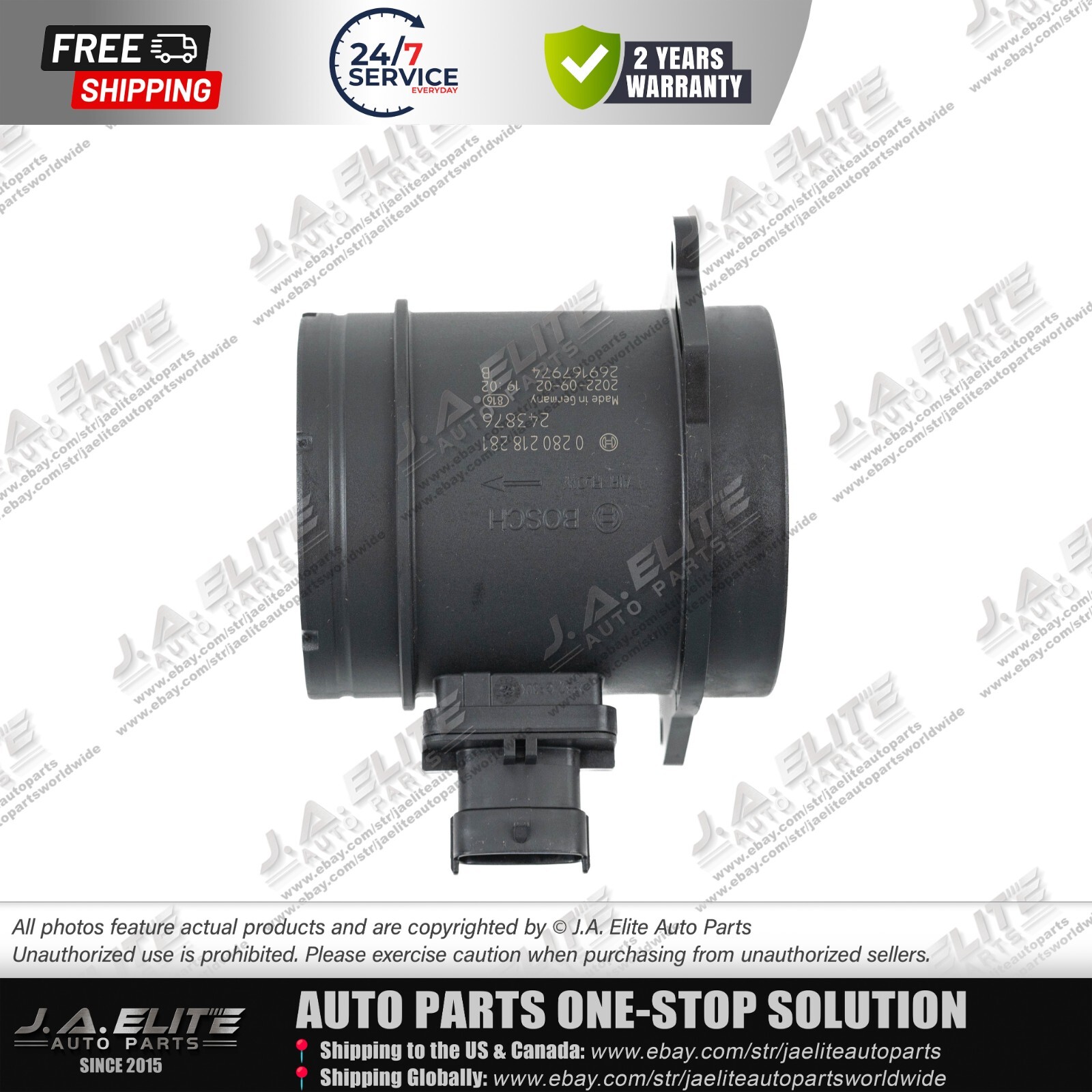 2pcs Genuine Air Flow Meters fit Maserati Ghibli Quattroporte Levante 670002164
