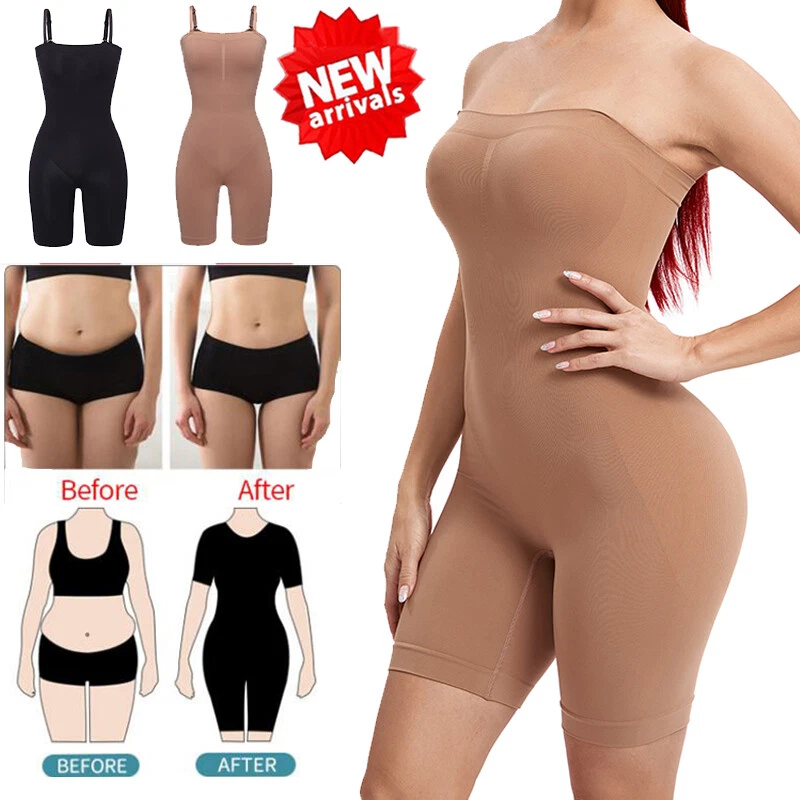 Women Seamless Body Shaper Slim Thigh Tummy Control Underwear Bodysuit  Shapewear