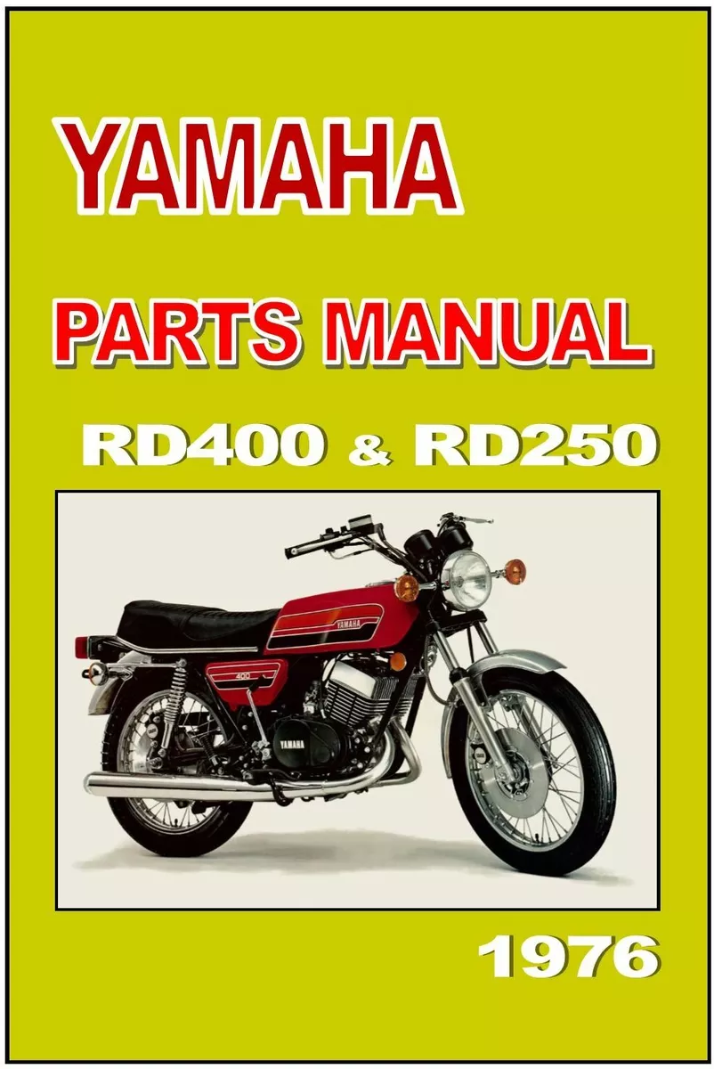 YAMAHA Parts Manual RD400 RD250 1976 RD400C RD250C Replacement