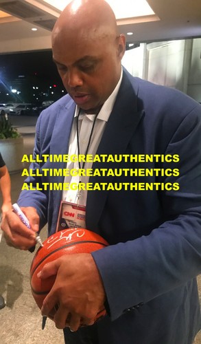 CHARLES BARKLEY - PHOENIX SUNS - SIGNED 8X10 PHOTO NBA PROOF BECKETT COA BAS