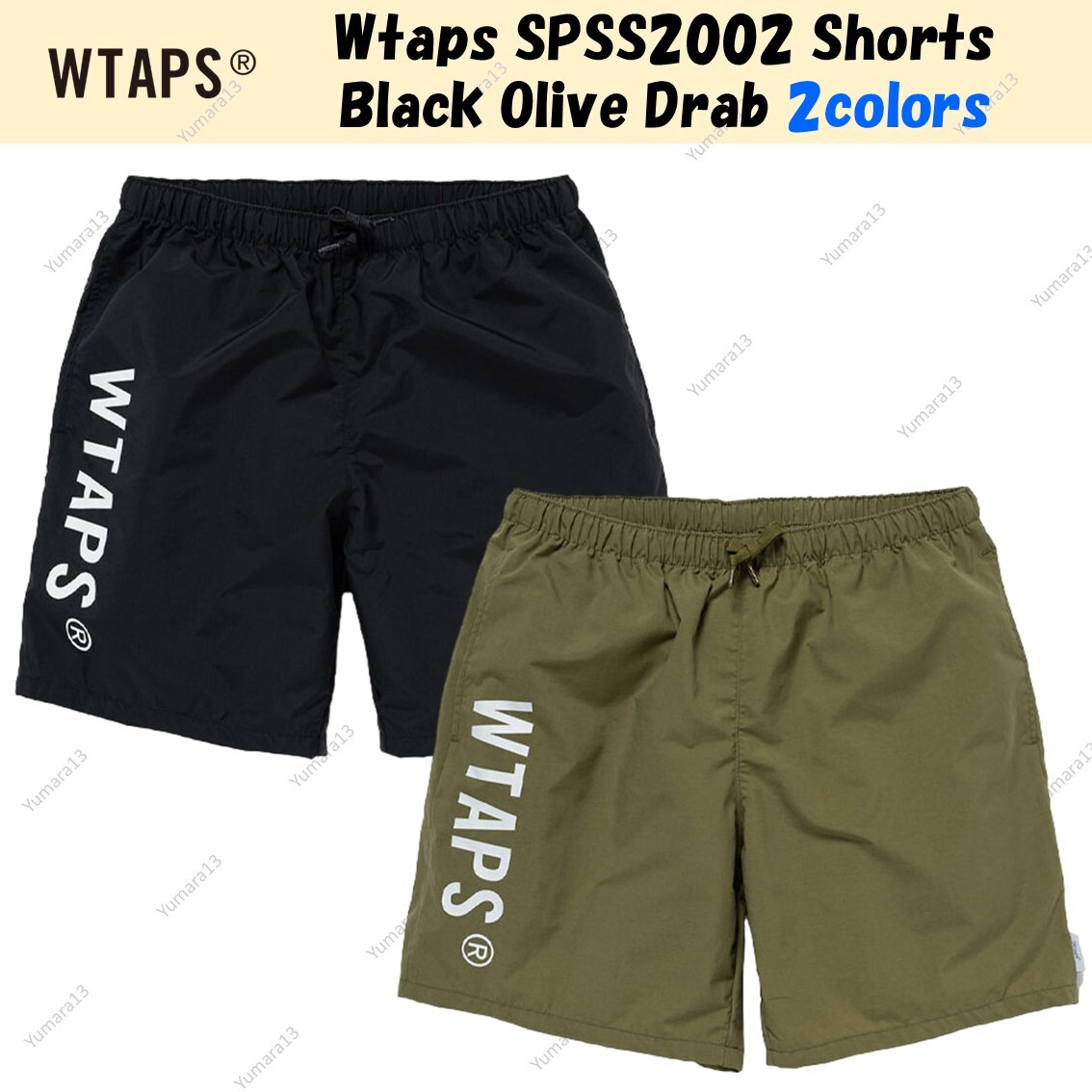 Wtaps SPSS2002 Shorts Black Olive Drab 2colors Size S-XL Wtaps SPSS2002 Shorts Black Olive Drab 2colors Size S-XL
