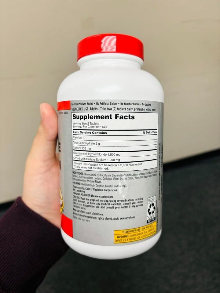Glucosamine HCI 1500Mg Chondroitin Sulfate 1200Mg 220 Tablets eBay