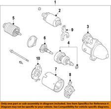 KIA OEM 14-19 Rio,Soul Electrical Starter-Starter 361002B110RU