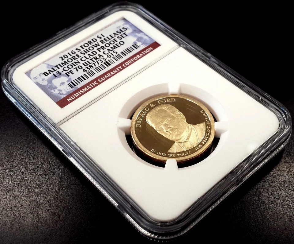 2016 S Proof Gerald Ford Dollar, NGC PF 70 Ultra Cameo, Baltimore Show Releases! - Image 2 of 4