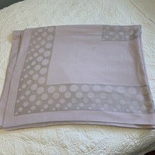 Lavender  Silver Polka Dot Tablecloth 60 X 96 Spring Easter