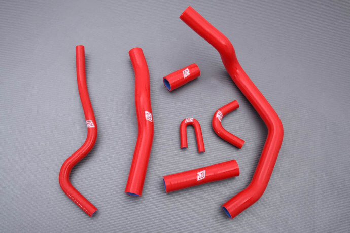 Durites de radiateur YAMAHA YZF R1 rouge pour session sur circuit RN19