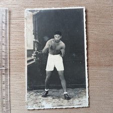 Rare 1930s Malaya Boxing Boby Builder BW Real Photo Postcard A