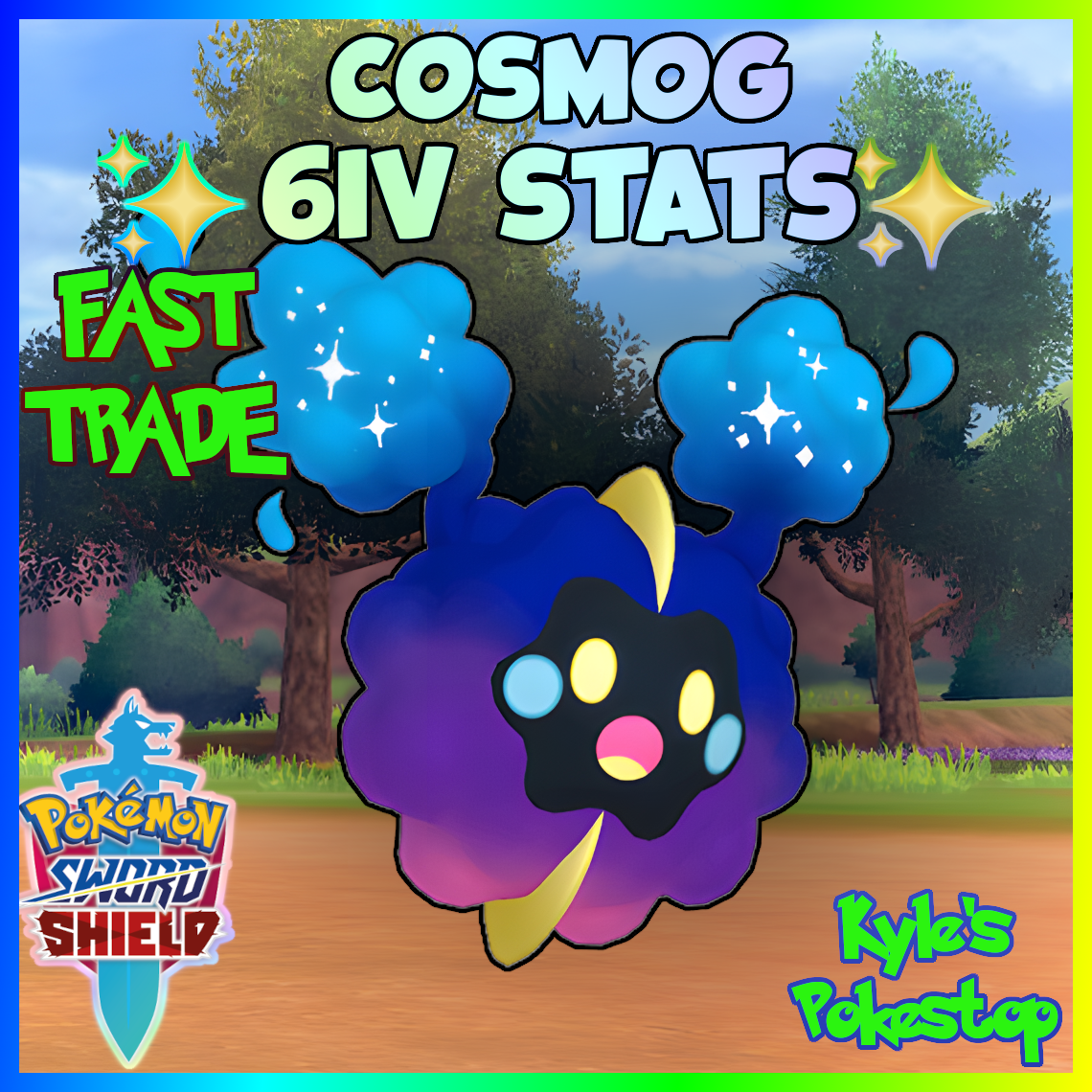 ✨ 6IV COSMOG ✨ POKEMON SWORD & SHIELD 🚀BATTLE READY FAST 🚀