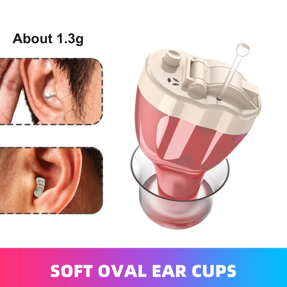 Mini Hearing Aids Digital Invisible In Ear Small Sound Voice Amplifier Enhancer - Image 3 of 4