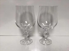Vintage Clear WineClaudiaby IMPORT ASSOC For a Gift Set of 2
