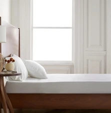 Quince Bamboo Fitted Sheet Set 3 PC White Bedding King NEW