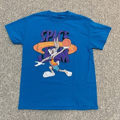 Space Jam A New Legacy Bugs Bunny Men's T-Shirt Blue Short Sleeve Looney Tunes